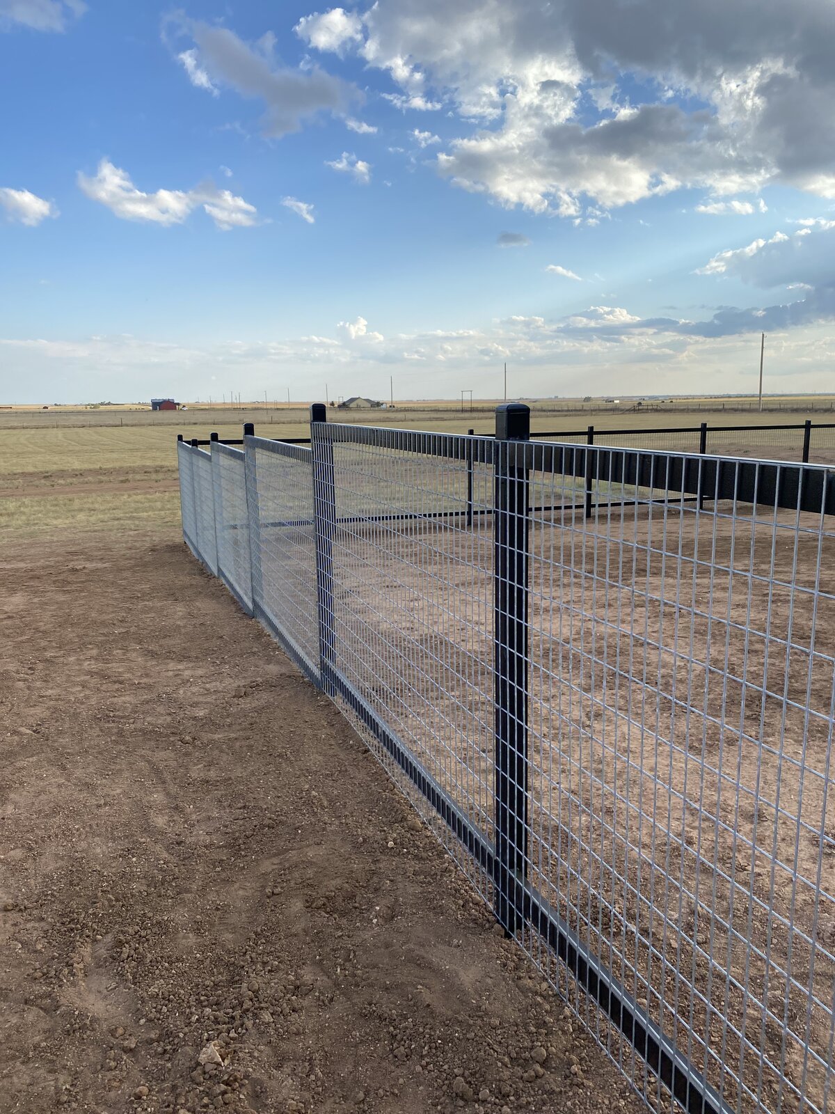 Ornamental welded-wire fence installation in Canyon, Texas